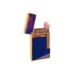 ST Dupont Lighter - Blue Lacquer Atelier Ligne 2 - flame