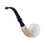 Meerschaum Pipe- Floral Carving side