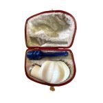 Meerschaum Pipe- Swirl Carved case
