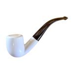 Meerschaum Pipe- Smooth Bent Billiard