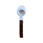 Meerschaum Pipe- Smooth Bent Billiard top