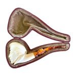 Meerschaum Pipe- Man With Beret case