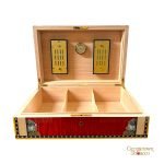 Elie Bleu Flor de Alba Humidor for "110" Cigars- Red - Image 2