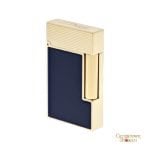 ST Dupont Lighter - Ligne 2 - Blue Lacquer and Gold