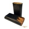Brizard & Co. Standard Cigar Case - Lizard Black and Zebrawood
