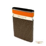 Brizard & Co. Sottile Lighter- Full Grain Leather and Orange