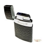 Brizard & Co. Venezia Lighter - Croc Black Leather