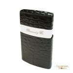 Brizard & Co. Venezia Lighter - Croc Black Leather