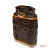 Brizard & Co. Gatsby Table Lighter - Caiman Cognac and Orange