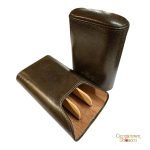 Brizard & Co. Gordo Cigar Case- Olive Leather