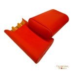 Brizard & Co. Gordo Cigar Case- Racing Red Leather - Image 2