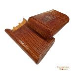 Brizard & Co. Gordo Cigar Case - Lizard Havana Leather - Image 2