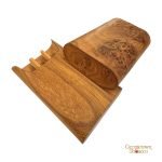 Brizard & Co. Gordo Cigar Case- Carpathian Burl - Image 2