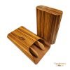 Brizard & Co. Gordo Cigar Case- Zebrawood