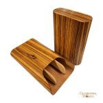 Brizard & Co. Gordo Cigar Case- Zebrawood