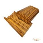 Brizard & Co. Gordo Cigar Case- Zebrawood - Image 2