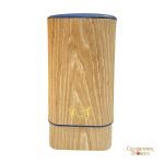 Brizard & Co. Gordo Cigar Case- Bleached Oak and Blue Leather