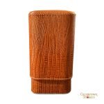 Brizard & Co. Gordo Cigar Case - Lizard Havana Leather