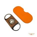 Brizard & Co. Double Guillotine Series II Cutter - Walnut and Orange Leather