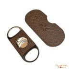 Brizard & Co. Double Guillotine Cutter - Full Grain Leather and Orange