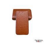 Paul Garmirian 3-Cigar Leather Case by Ducas Paris- Buffalo Gold "Robusto"
