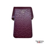 Paul Garmirian Leather Cigar Case | Ducas Paris | Buffalo Bordeaux "Belicoso" - Image 3