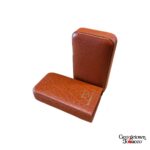 Paul Garmirian Leather Cigar Case | Ducas Paris | Buffalo Gold "Robusto"
