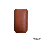 Paul Garmirian Leather Cigar Case | Ducas Paris | Buffalo Gold "Robusto" - Image 2