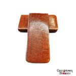 Paul Garmirian Leather Case | Ducas Paris | Lizard Gold "Double Corona"