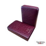 Paul Garmirian Leather Cigar Case | Ducas Paris | Buffalo Bordeaux "Belicoso