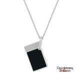 S.T. Dupont Lighter- Lighter Necklace- Black and Chrome - Image 4