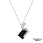 S.T. Dupont Lighter- Lighter Necklace- Black and Chrome - Image 2