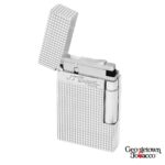 ST Dupont Lighter - Ligne 2- Silver Diamond Head