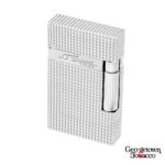 S.T. Dupont Lighter - Ligne 2- Silver Diamond Head
