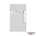 S.T. Dupont Lighter - Ligne 2- Silver Diamond Head - Image 2