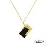 S.T. Dupont Lighter- Lighter Necklace- Black and Gold