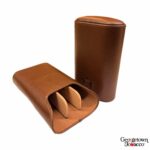 Brizard & Co. Gordo Cigar Case - Antique Saddle Leather