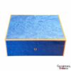 Elie Bleu Blue Madrona Humidor- for "75" Cigars