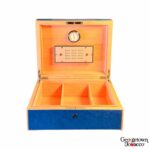 Elie Bleu Blue Madrona Humidor- for "75" Cigars - Image 2