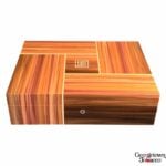 Elie Bleu Emblem Collection Humidor- Tulip Wood for "110" Cigars